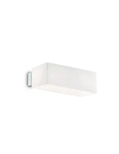 Applique Box Blanche En Verre, Ideal Lux