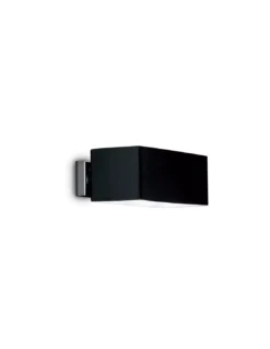 Applique Box Noire En Verre, Ideal Lux