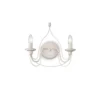 Applique Double Corte Blanc Patiné, Ideal Lux -Deco En Ligne Soldes applique double corte blanc patine ideal lux