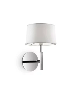 Applique Hilton Tissu Blanc, Ideal Lux