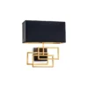 Applique Luxury Noir Doré, Ideal Lux -Deco En Ligne Soldes applique luxury noir dore ideal lux
