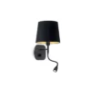 Applique/Liseuse Nordik Noir, Ideal Lux -Deco En Ligne Soldes appliqueliseuse nordik noir ideal lux