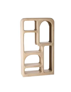 Bibliothèque Beige En Bois