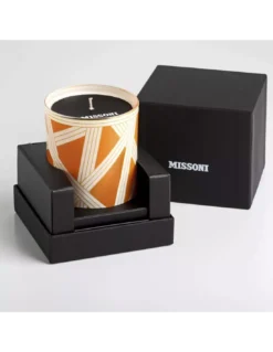 Bougie Nastri Orange En Verre, Missoni Home -Deco En Ligne Soldes bougie nastri orange en verre missoni home 2
