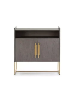 Buffet 2 Portes Gris 90cm, Thai Natura -Deco En Ligne Soldes buffet 2 portes gris 90cm thai natura 2