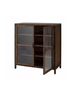 Buffet Vitré Marron Marl, Bloomingville -Deco En Ligne Soldes buffet vitre marron marl bloomingville 2