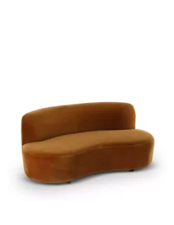 Canapé 2-3 Places Irrégulier Brême Orange Brûlée