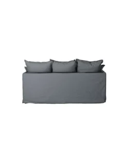 Canapé 2 Places Cosy Anthracite -Deco En Ligne Soldes canape 2 places anthracite en lin 3