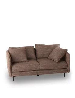 Canapé 2 Places Modène Marron Chiné