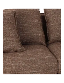 Canapé 2 Places Modène Marron Chiné -Deco En Ligne Soldes canape 2 places modene marron chine 3