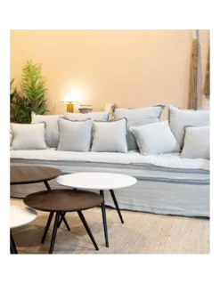 Canapé 4 Places Cosy Gris -Deco En Ligne Soldes canape 4 places cosy gris 1