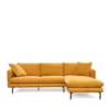 Canapé D'angle Modène Moutarde -Deco En Ligne Soldes canape d angle 3 4 places jaune fonce en tissu
