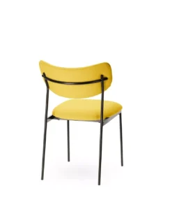 Chaise Jaune Rigel -Deco En Ligne Soldes chaise arrondie design jaune riga 2
