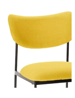 Chaise Jaune Rigel -Deco En Ligne Soldes chaise arrondie design jaune riga 3