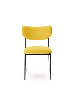 Chaise Jaune Rigel -Deco En Ligne Soldes chaise arrondie design jaune riga 4