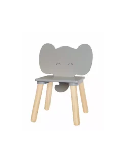 Chaise Elephant Bois Grise, JaBaDaBaDo