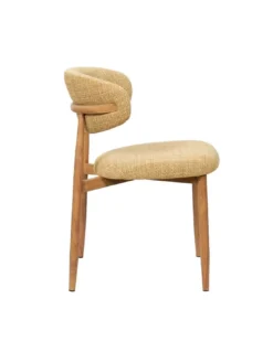 Chaise Georgia Moutarde Pied Naturel -Deco En Ligne Soldes chaise georgia moutarde pied naturel 2