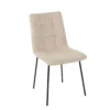 Chaise Ivoire Liona -Deco En Ligne Soldes chaise ivoire matelassee et surpiquee