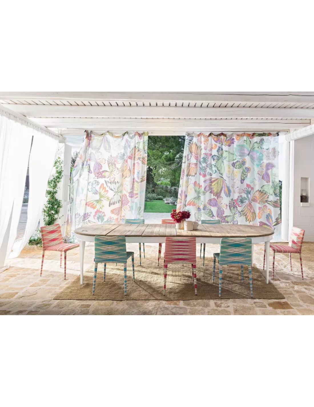 Chaise Miss Vulcano Rouge, Missoni Home 4 Chaise Miss Vulcano Rouge, Missoni Home – Image 2