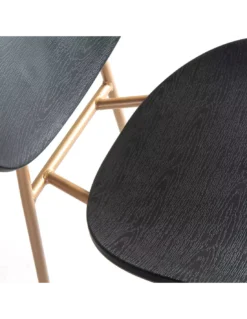 Chaise Noire Aux Pieds Dorés, Thai Natura -Deco En Ligne Soldes chaise noire aux pieds dores thai natura 1