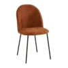 Chaise Rouille En Velours Côtelé Abba -Deco En Ligne Soldes chaise velours cotele rouille clara