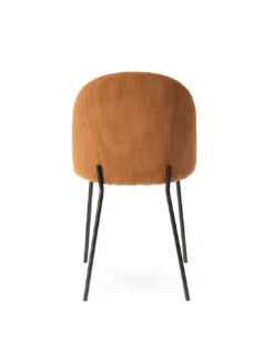 Chaise Rouille En Velours Côtelé Abba -Deco En Ligne Soldes chaise velours cotele rouille clara 2