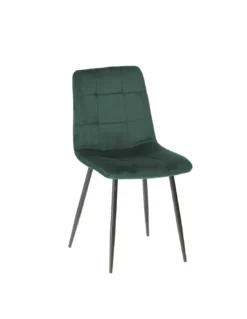 Chaise Vert Foncé Velours Manta