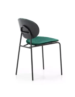 Chaise Verte Velours Aux Pieds Noirs, Thai Natura -Deco En Ligne Soldes chaise verte velours aux pieds noirs thai natura 2