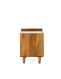 Chevet 2 Tiroirs En Bois De Manguier -Deco En Ligne Soldes chevet 2 tiroirs en bois de manguier 3