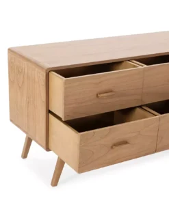 Commode 6 Tiroirs En Cèdre, Thai Natura -Deco En Ligne Soldes commode 6 tiroirs thai natura 2