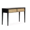 Console Cèdre Noire Et Cannage 140cm, Thai Natura -Deco En Ligne Soldes console cedre noire et cannage 140cm thai natura