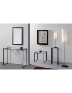 Console Graphic Anthracite/verre, Un Autre Regard -Deco En Ligne Soldes console graphic anthracite verre un autre regard 2