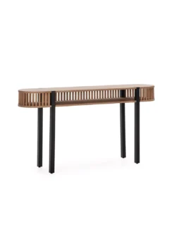 Console Naturel/noir 150cm Louise, Thai Natura