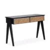 Console Noire Et Cannage 120cm, Thai Natura -Deco En Ligne Soldes console noire et cannage 120cm thai natura