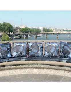 Coussin America Indigo Jean Paul Gaultier -Deco En Ligne Soldes coussin america indigo jean paul gaultier 2