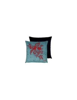 Coussin Discret Bleu Et Rouge, Jean Paul Gaultier