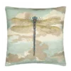 Coussin Dragonfly Over Clouds Sky Blue, John Derian