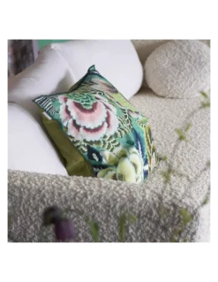 Coussin Rose De Damas Jade, Designers Guild -Deco En Ligne Soldes coussin rose de damas jade designers guild designers guild 3