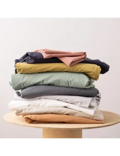 Drap Plat Coton Lavé Calita 9 Coloris, Vivaraise