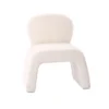 Fauteuil Blanc Bouclettes Bert -Deco En Ligne Soldes fauteuil createur tissu bouclettes blanc