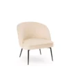 Fauteuil Creme Luca -Deco En Ligne Soldes fauteuil creme en tissu ludmila