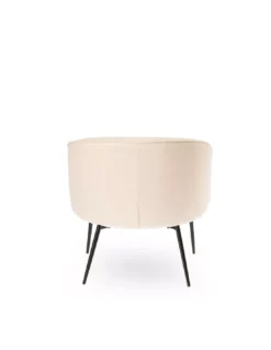 Fauteuil Creme Luca -Deco En Ligne Soldes fauteuil creme en tissu ludmila 4