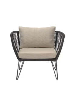 Fauteuil D'extérieur Mundo Noir, Bloomingville -Deco En Ligne Soldes fauteuil d exterieur mundo noir bloomingville 3