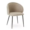 Fauteuil De Table Bari Beige -Deco En Ligne Soldes fauteuil de table bari beige
