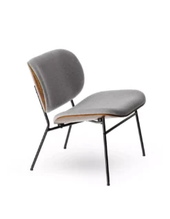 Fauteuil Kuji Gris Clair -Deco En Ligne Soldes fauteuil gris clairbrun scandinave en tissu 2