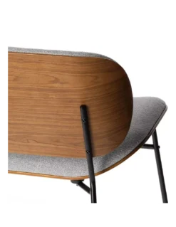 Fauteuil Kuji Gris Clair -Deco En Ligne Soldes fauteuil gris clairbrun scandinave en tissu 3