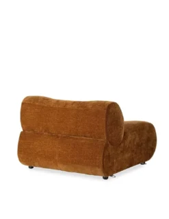 Fauteuil Modulable Marron Hinton 101cm -Deco En Ligne Soldes fauteuil modulable marron velours 101cm 4