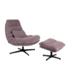 Fauteuil Pivotant Châtaigne Wilmington Avec/sans Repose Pied