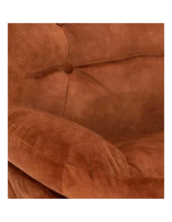 Fauteuil Pivotant En Velours Ocre Memento -Deco En Ligne Soldes fauteuil pivotant en velours ocre tomac 5