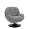 Fauteuil Pivotant Gris Chiné Pied Noir Memento -Deco En Ligne Soldes fauteuil pivotant gris chine pied noir tomac